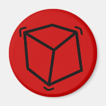 Cube en vibrateur magnets pour réfrigérateur