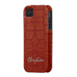 Cuir-Comme la caisse de portable Coques Vibe iPhone 4