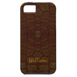 Cuir-Comme la caisse de portable Coque iPhone 5 Case-Mate