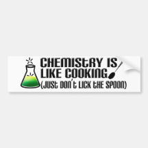 Cuisine de chimie autocollants pour voiture