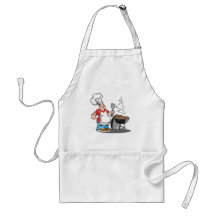 cuisine de papa sur le gril tabliers