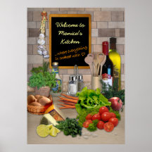 Cuisine personnalisable posters