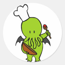 Cuisinier avec Cthulhu Adhésifs