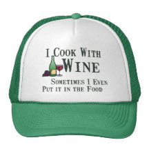 Cuisson avec du vin casquettes
