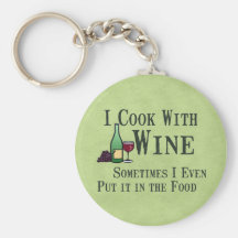 Cuisson avec du vin porte-clef