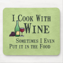 Cuisson avec du vin tapis de souris