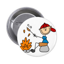 Cuisson du bouton campant de hot-dogs pin's avec agrafe