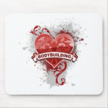 Culturisme de coeur tapis de souris