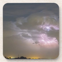 Cumulonimbus Cloud Explosion Drink Coaster