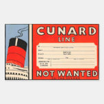 CUNARD  Line Autocollants