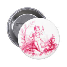 Cupidon de porcelaine de Coalbrookdale, peint 1865 Pin's