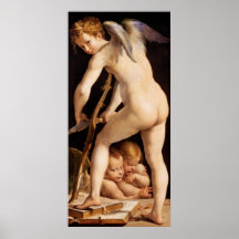 Cupidon découpant un arc, 1533/34 posters