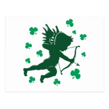 Cupidon irlandais carte postale