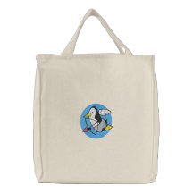 Cupidon mignon Fourre-tout de pingouin Sacs De Toile