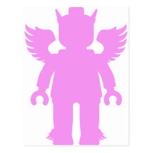 Customisez mon Dieu grec à ailes par Minifig Carte Postale