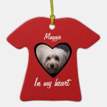 Customisez un hommage/mémorial de chien ornements