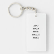 customisez votre keychain rectangulaire latéral si