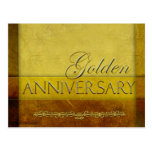 Customisez votre propre anniversaire d'or carte postale