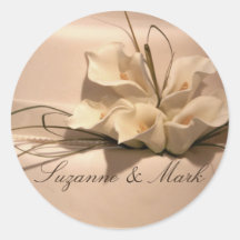Customisez votre propre zantedeschia autocollants ronds