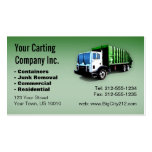 CUSTOMIZABLE Garbage Truck Carting Company Carte De Visite