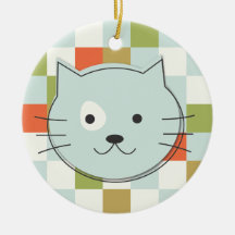 Cute Cat Ornement De Noël
