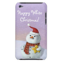 Cute Christmas Snowman iPod Case-Mate Case