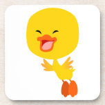 Cute Flying Cartoon Duckling Coaster Set dessous de verre liège
