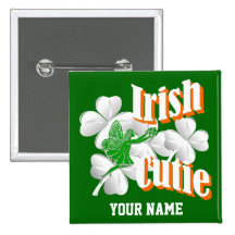 Cutie irlandais personnalisé avec la fée pin's