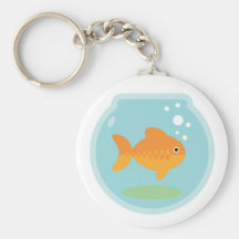 Cuvette de poisson rouge porte-clés