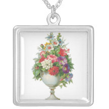 Cuvette vintage de fleur pendentifs personnalisés