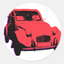 cv 2 autocollant rond