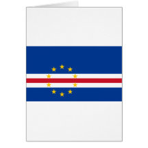 Cv de drapeau du Cap Vert Carte De Vœux