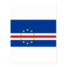 Cv de drapeau du Cap Vert Cartes Postales