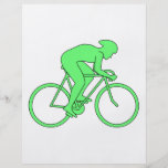 Cycliste en vert tract customisé