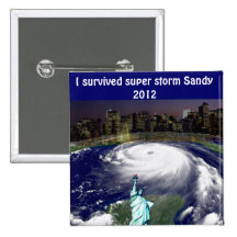 Cyclone superbe Sandy 2012, oeil du storm_ Pin's Avec Agrafe