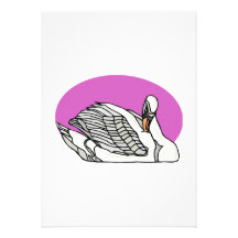 Cygne de Sweemer Cartons D'invitation