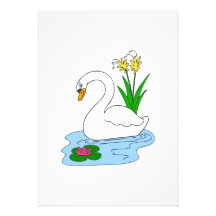 Cygne de Sweenie Invitation Personnalisée