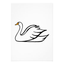 Cygne de Swinkee Faire-part Personnalisé