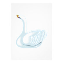 Cygne de Swookie Invitation Personnalisable