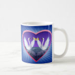 Cygnes dans l'amour mugs