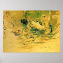 Cygnes par Berthe Morisot Posters
