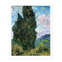 Cyprès, Vincent van Gogh Cartes Postales