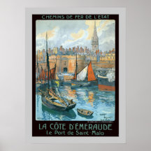 D Émeraude de Côte de La Posters