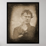 Daguerréotype 1839 de photo de première lumière affiches