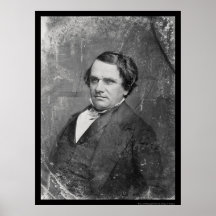 Daguerréotype 1844 de Stephen Arnold Douglas Affiches