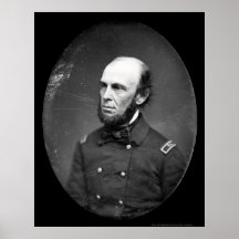 Daguerréotype 1848 de capitaine de marine Harwood Affiche