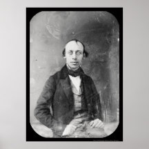 Daguerréotype 1848 de Cornélius Mathews d'auteur Posters