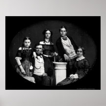 Daguerréotype 1852 de famille de Benjamin Affiches