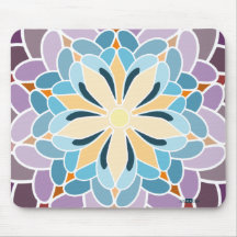Dahlia multicolore tapis de souris