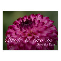 Dahlia rose • Sauvez la mini carte de date Carte De Visite